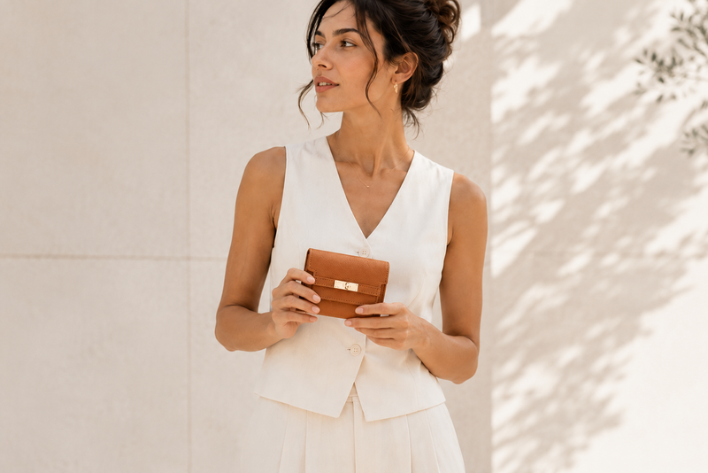 Timeless, classic leather wallets and card holders — tri-fold, key chain and slim styles