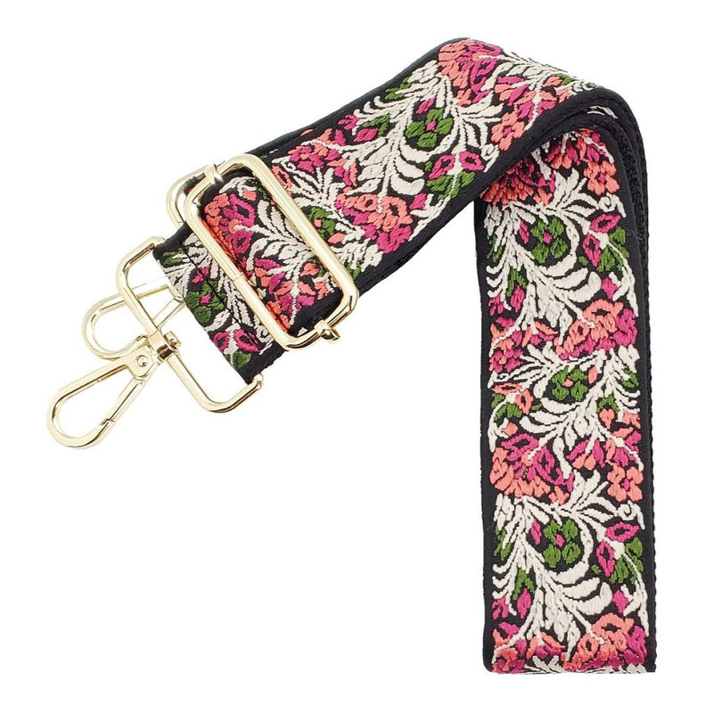 Adjustable, detachable bag straps for a crossbody style