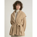 Shawl Collar Belt Cardigan