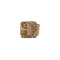 Gold Flecked Resin Buckle-Brown