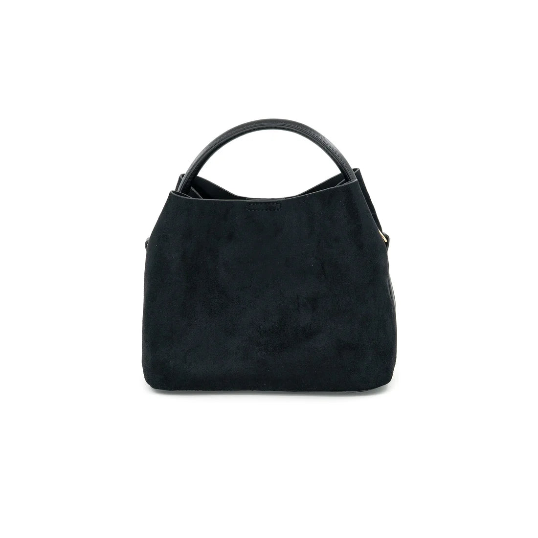 Siena Suede Structured Bucket Bag | Crossbody
