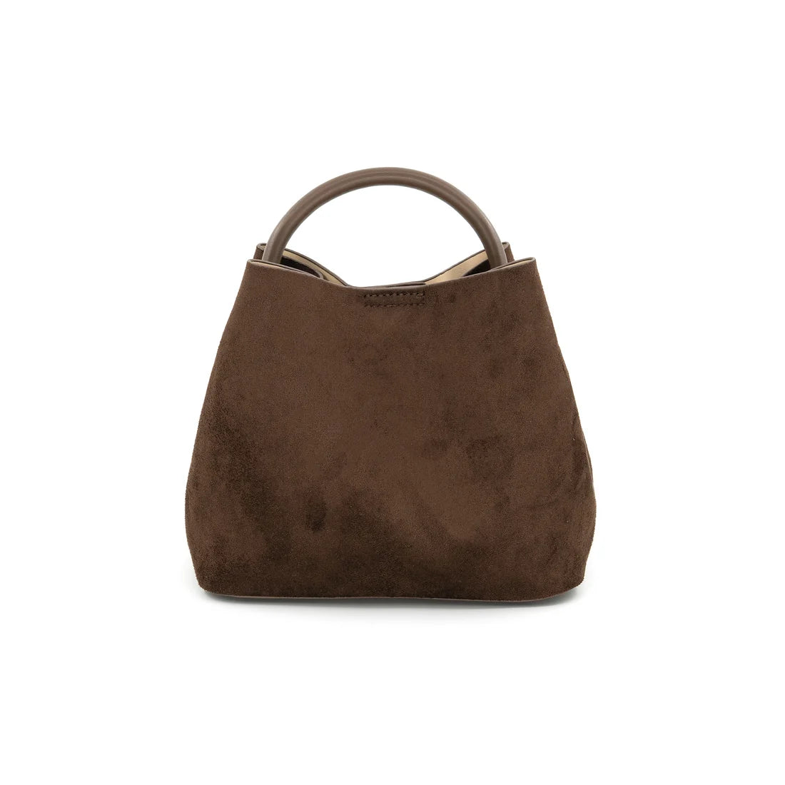 Siena Suede Structured Bucket Bag | Crossbody