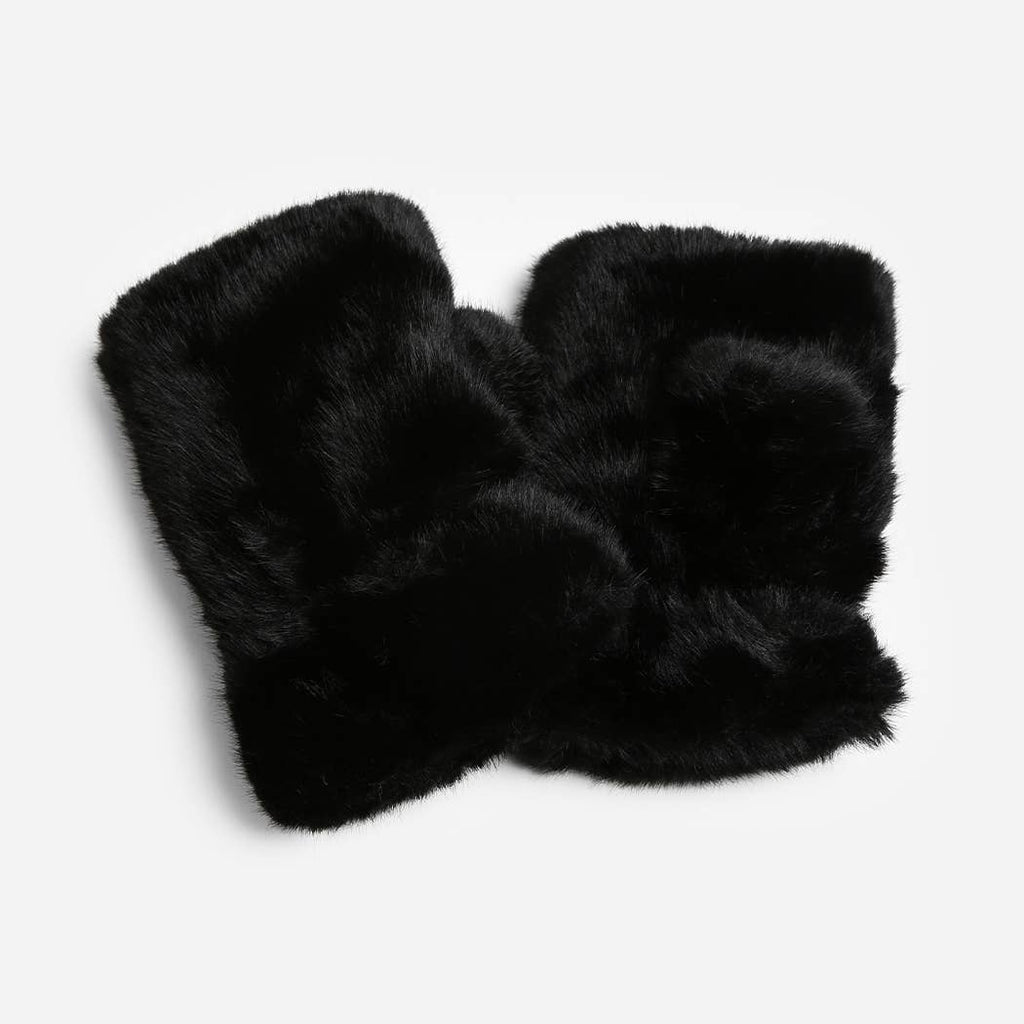 Fur Fingerless Gloves