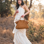 Alessia Suede Tote