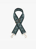 Diamond Bag Strap-Black/Teal/Gray