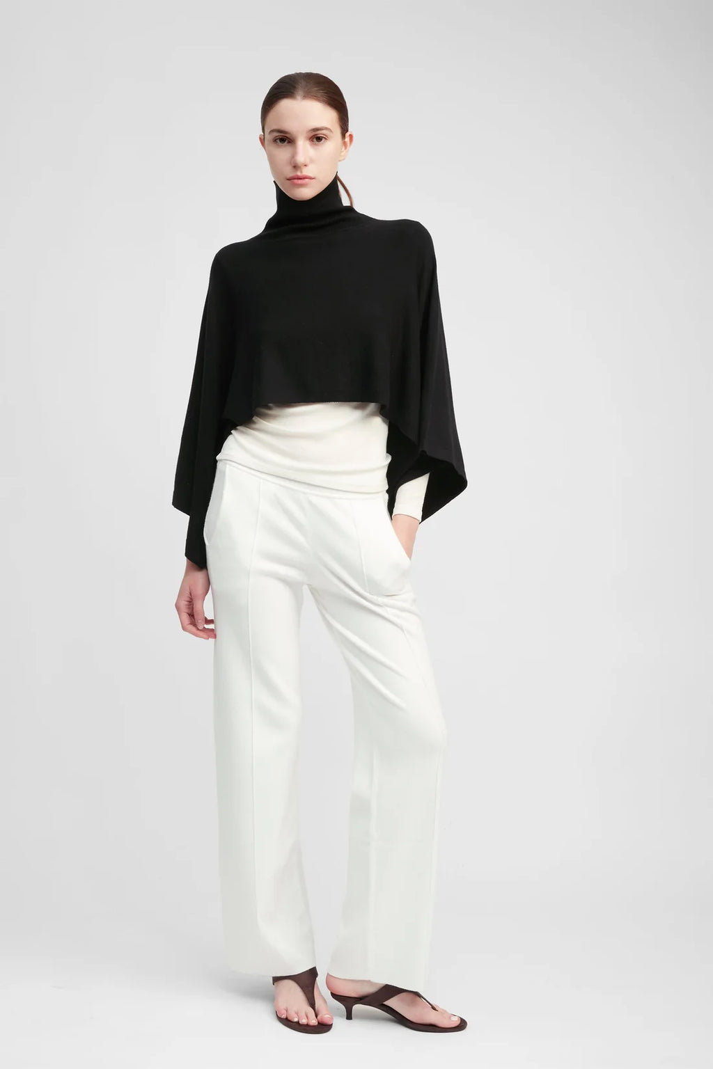 High Neck Cape Top