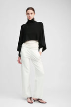 High Neck Cape Top
