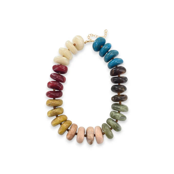 Multicolor Mix Resin Beaded Necklace