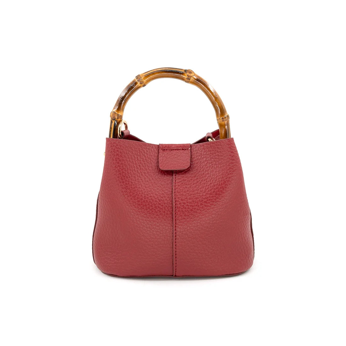 Capri Mini Bucket Bag with Bamboo Handle