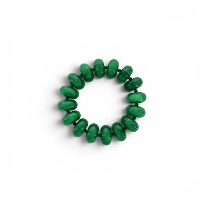 Rondelle Resin Beaded Stretch Bracelet