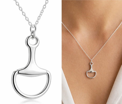 BABYBIT SILVER neclace CLOSEUP and on model
