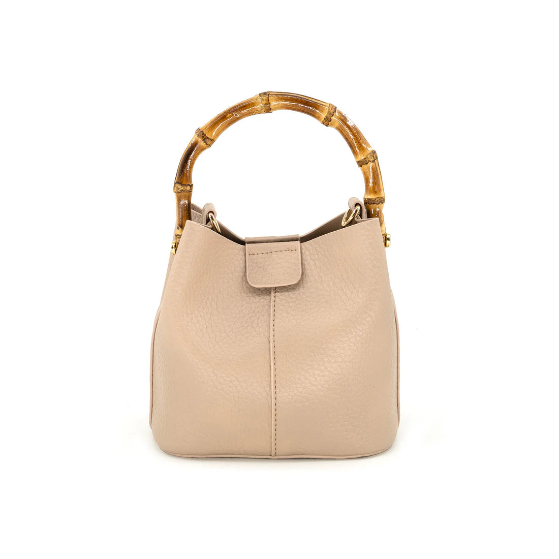 Capri Mini Bucket Bag with Bamboo Handle