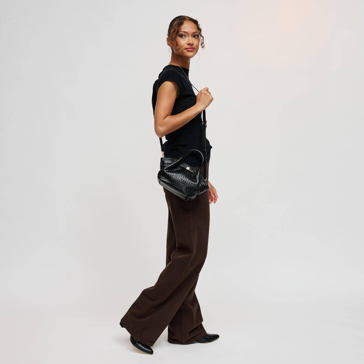 Selena - Embossed Woven Mini Crossbody