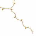 Water Resistant Teardrop Charm Lariat