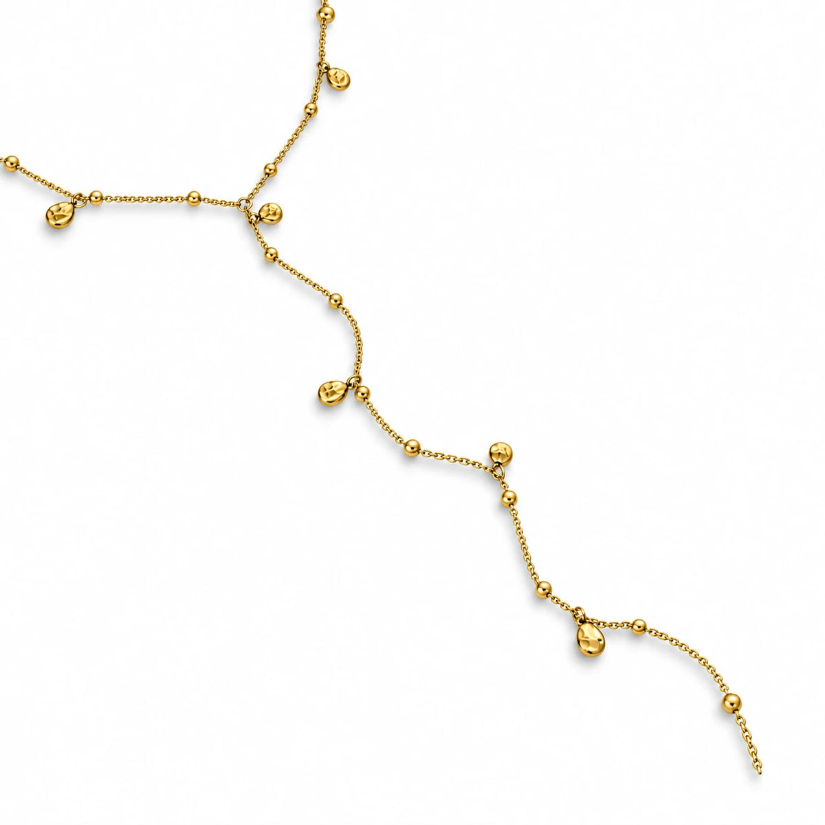 Water Resistant Teardrop Charm Lariat