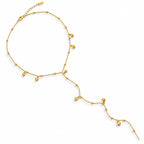 Water Resistant Teardrop Charm Lariat