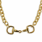 Horsebit Chainlink Gold Necklace