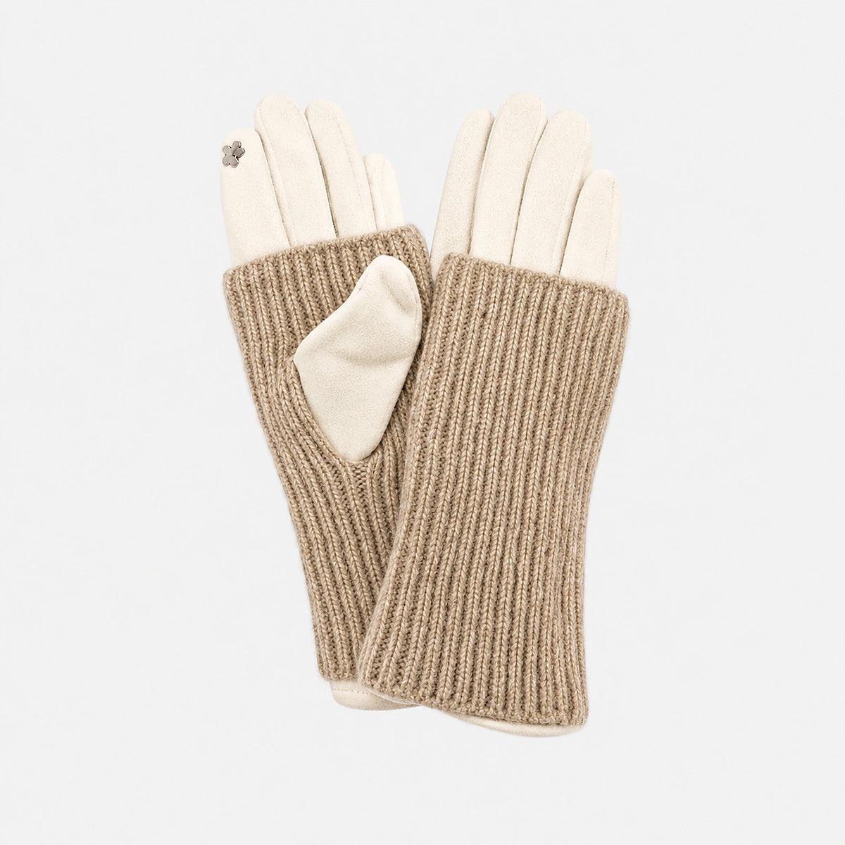 Ribbed Knit Smart Touch Gloves