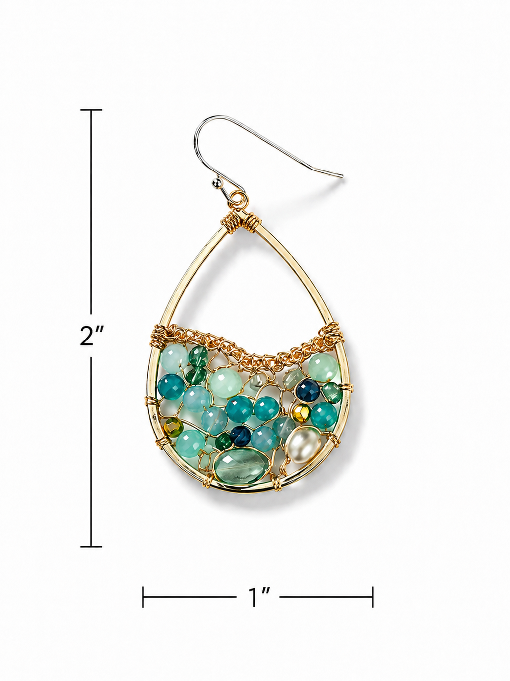 Santorin Aegean Sea Earrings