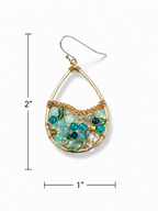 Santorin Aegean Sea Earrings