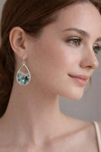 Santorini Blue Quartz Earrings