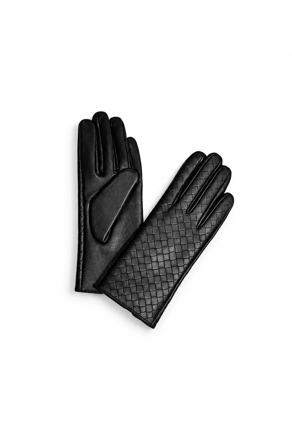 Woven Leather Gloves